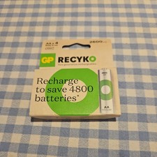 Packs Batteries GP Recyko NiMH 2600mAh AA  x4 . T 2.50 per battery