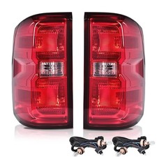 Tail Light Assembly w/Wiring Harness Fit For 2016-19 Chevy Silverado 1500 2500