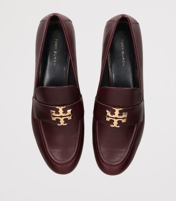 Tory Burch Eleanor Loafer Dark Carmine Burgundy Size 8 1/2. Dust