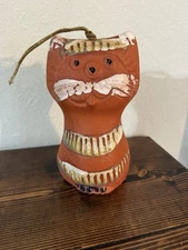 B. Welsh Pacific Stoneware CA mid century Art Pottery 1960s Cat Wind Chime/Bell