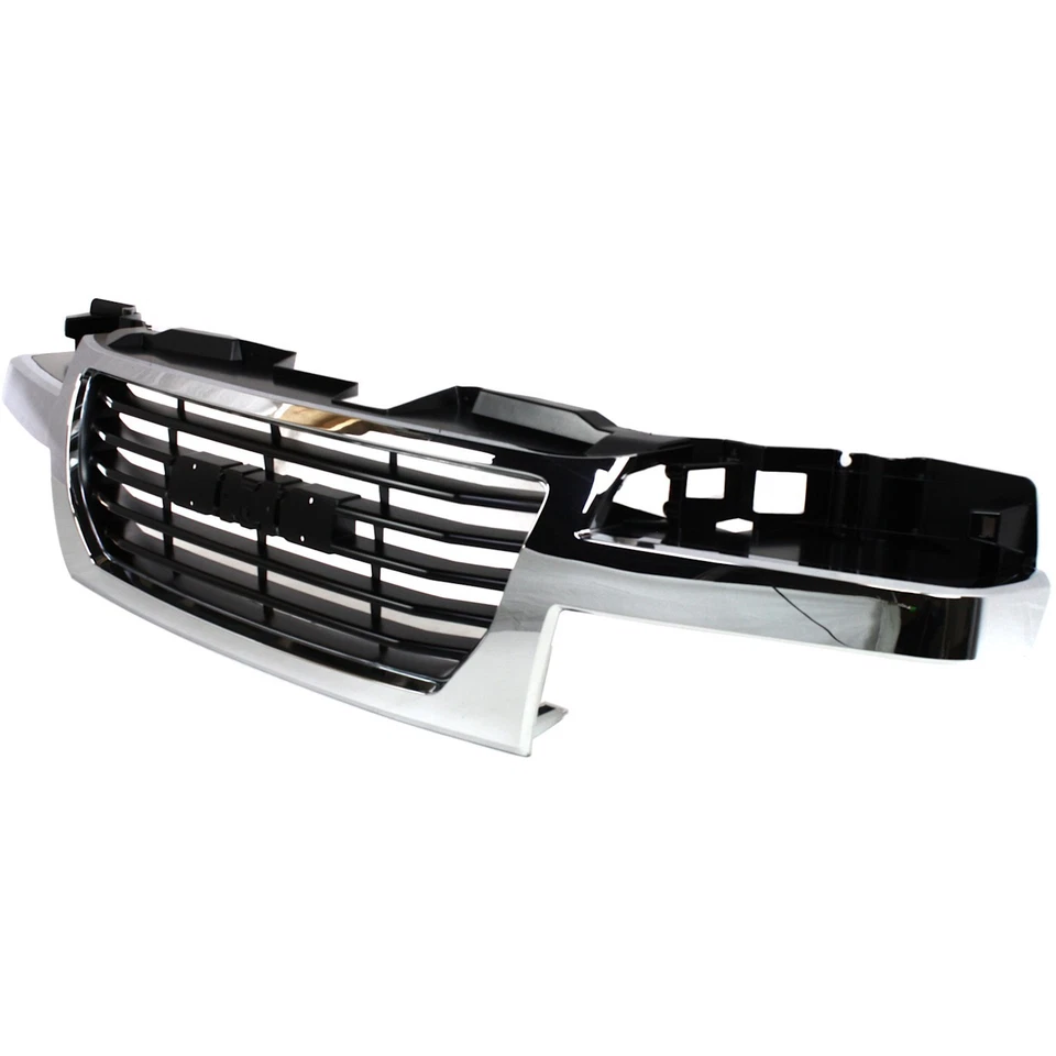Grille For 2004-2012 GMC Canyon Chrome Shell w/ Black Insert Plastic - Image 3 of 4