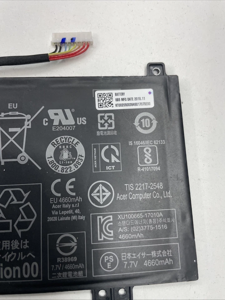 Nueva Batería Original AP16K4J AP16K5J para Acer Chromebook Spin 11 R751TN Foto 2 de 4