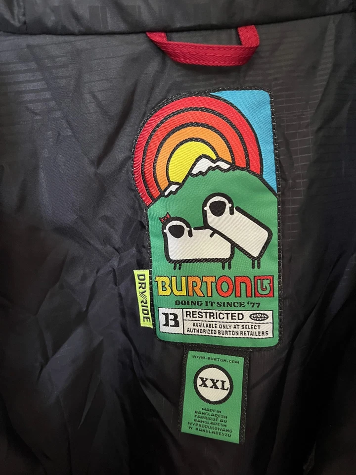 Jaqueta Burton Snowboard Adulto XXL Vermelha Zíper Completo Soletrar - Imagem 4 de 4