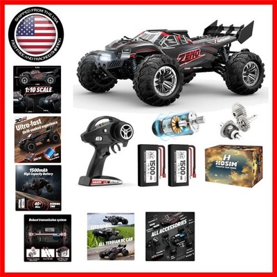 48+ KMH RC Monster Truck - 1/10 Scale Waterproof 4X4 Off-Road Adventure Vehicle