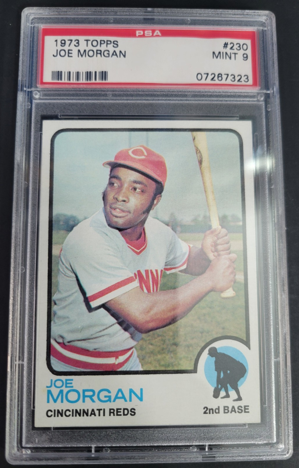 Joe Morgan 1973 Topps #230 PSA 9 Mint Cincinnati Reds HOF Low Pop