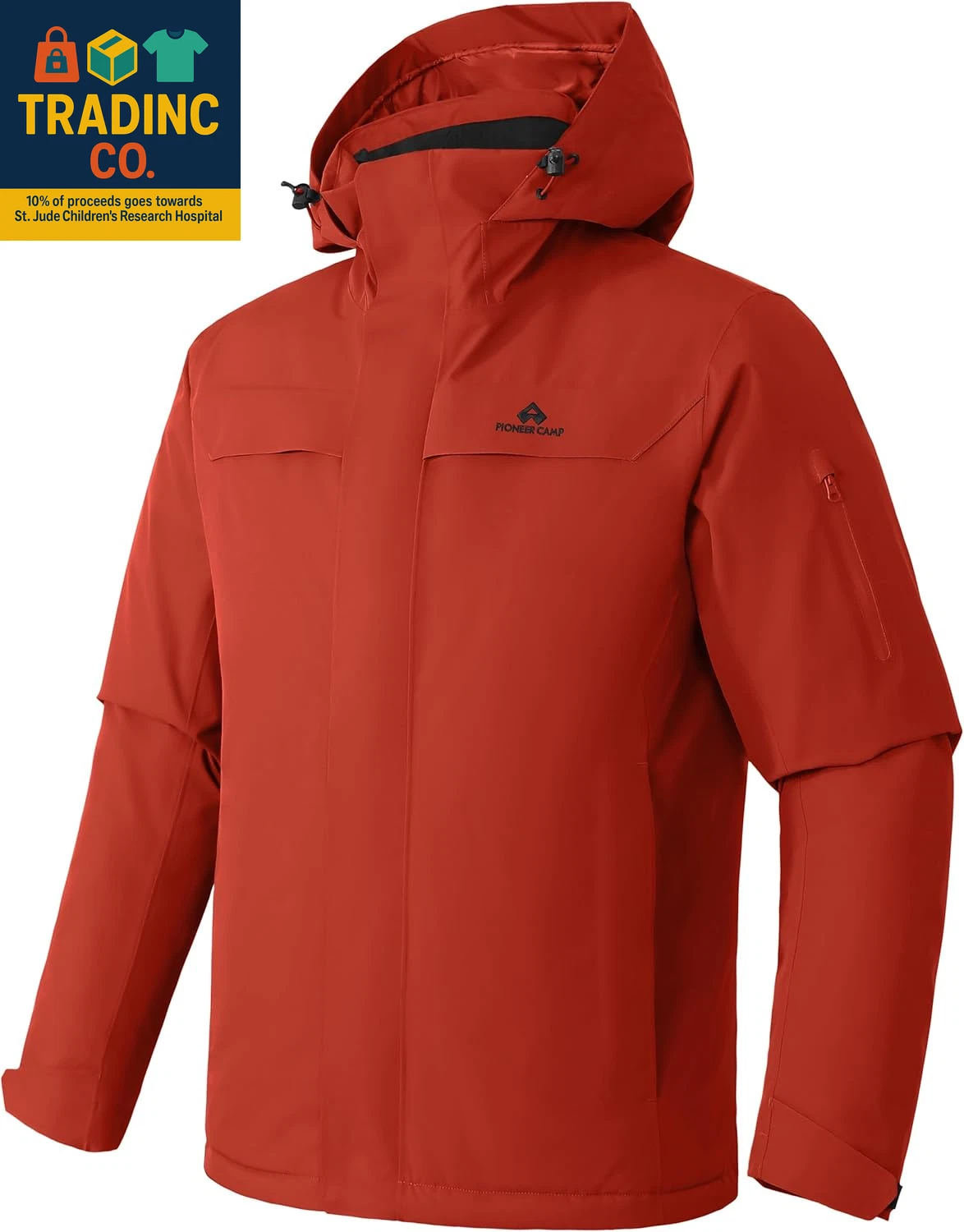 Men's Insulated Waterproof Ski Jacket for Winter Sports