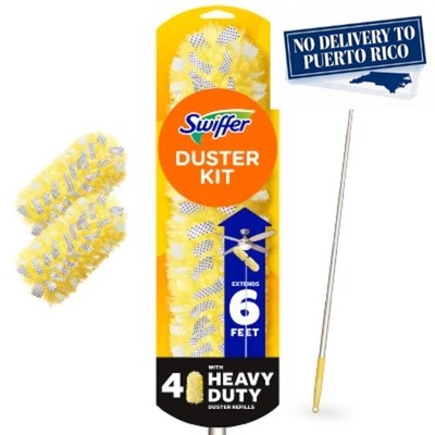 Swiffer Dusters Heavy Duty Super Extendable Handle Dusting Kit