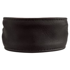 Collier Hunter Arvika Noir/Cognac Pour Chiens Collier En Cuir Ergonomique