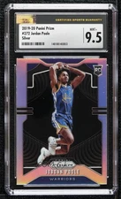2019-20 Panini Prizm Silver Jordan Poole #272 CSG 9.5 Mint Plus Rookie RC