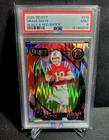 2024 Panini Select Drake Maye Club RC Black and Red Prizm Shock #218 PSA 9
