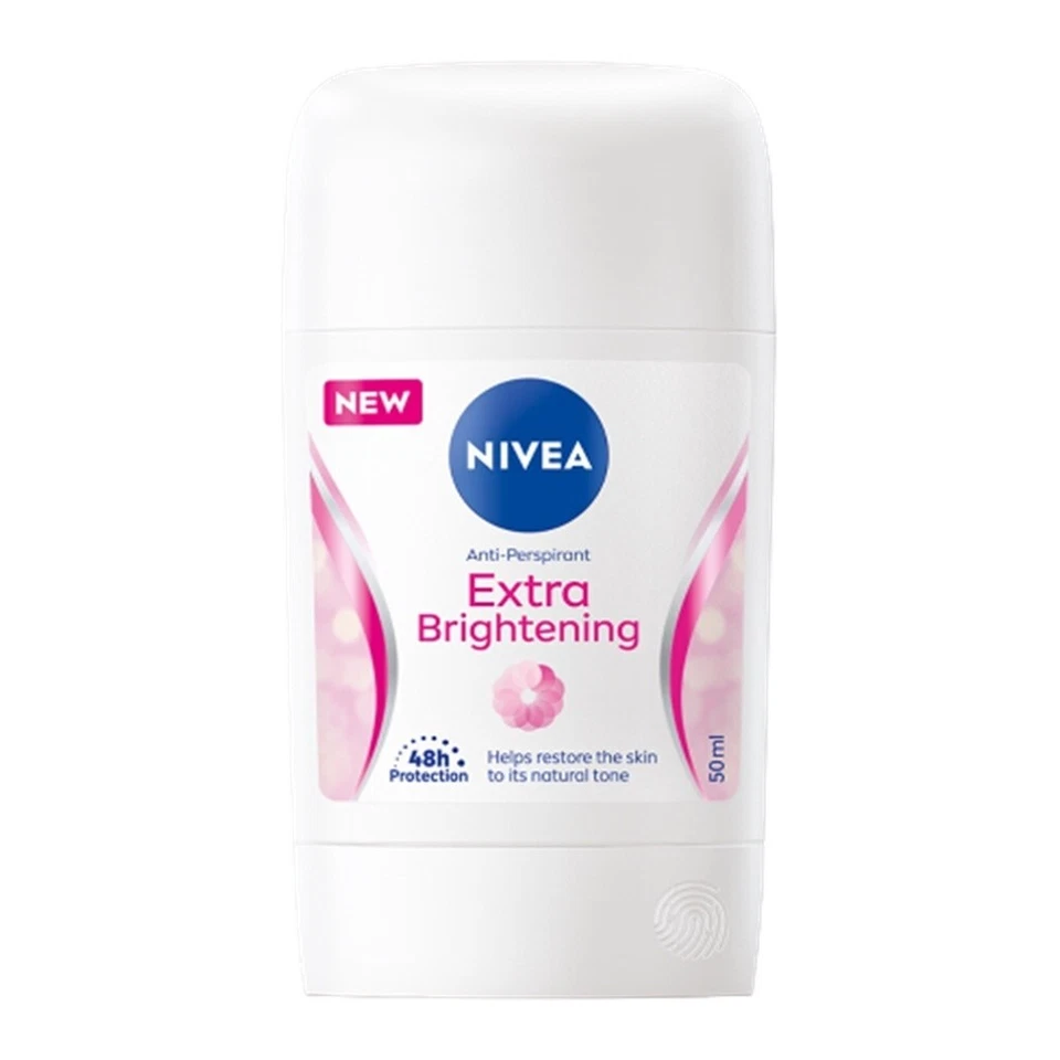 Deodorant NIVEA Anti Perspirant Women Extra Whitening Stick Tighten Pores 50mlx2 - Image 3 of 4