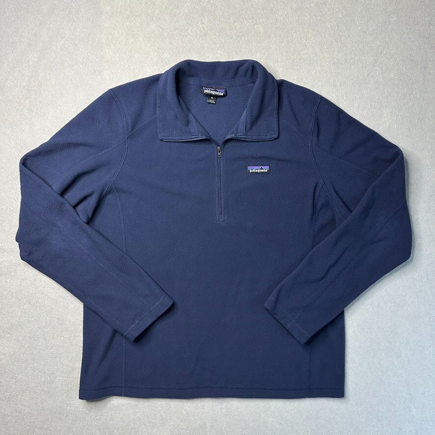 Patagonia Synchilla Fleece Quarter Zip Pullover Men’s XL Navy Blue Lightweight
