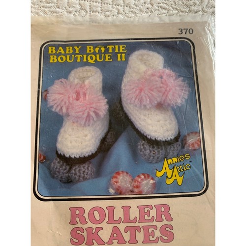 Annie's Attic Baby Boutique Bootie Roller Skates Crochet Pattern - New - Picture 4 of 9