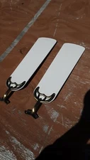 (2) Ceiling Fan Biades white with holders-used 