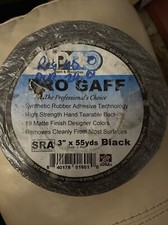 Pro Tapes Pro Gaff Premium 3-inch x 55 Yds. Gaffers Tape - Black. New Sealed 