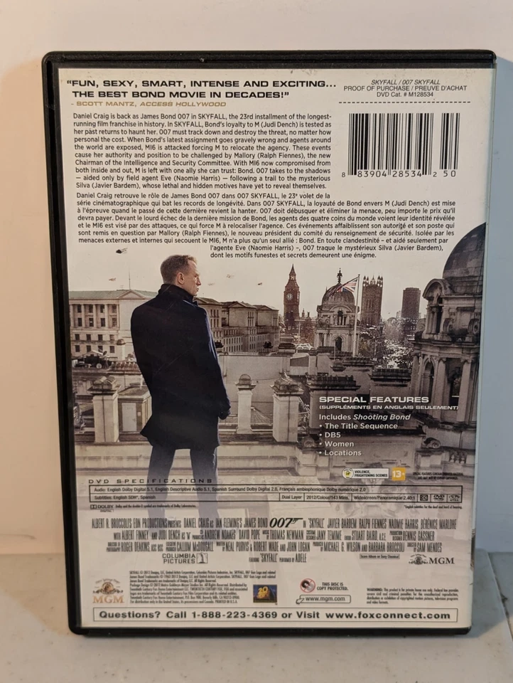 Skyfall 007 DVD - Image 4 of 4