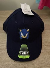 SEGA Sonic The Hedgehog Kids Youth, Snapback Baseball Cap/Hat, Blue, brand new