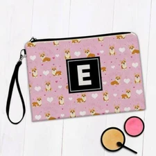 Gift Makeup Bag : Corgi Pet Cute Dog Animal Kids Hearts Baby Shower Party Decor