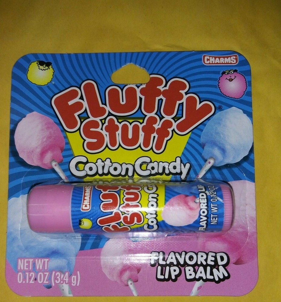Charms Fluffy Stuff Cotton Candy Flavored .12oz Lip Balm