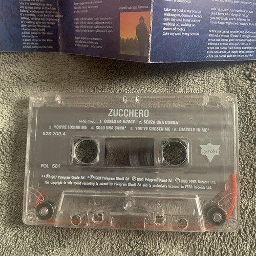 Zucchero "Zucchero" Tape Cassette *10 Tracks* London Records 849 063.4 (1991) - Picture 8 of 8