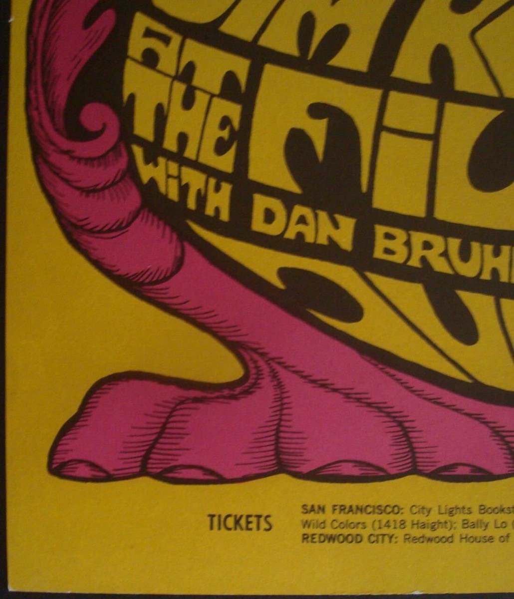 DOORS BG 67 OP1 FILLMORE 1967 Concert poster BILL GRAHAM BONNIE