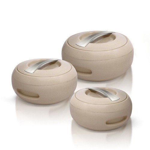 3pc Gourmet Hot Pot Food Warmer Thermal Insulated Casserole Serving Dish & Lid - Picture 4 of 20