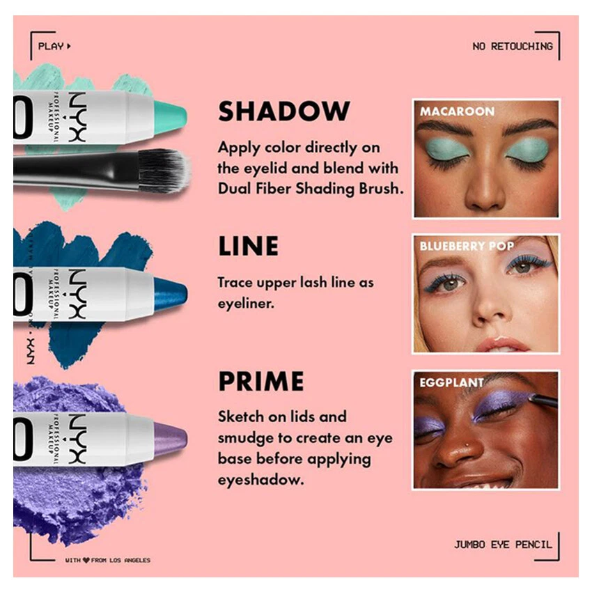 1 NYX Jumbo Eye Pencil Eyeshadow  "Pick Your 1 Color" *Joy's cosmetics* - Image 3 of 4