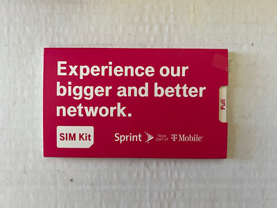 Brand New T-Mobile SIM Card Micro/Nano/Standard GSM 4G/3G/2G LTE Starter