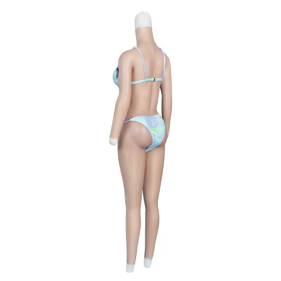 Simulation Bodysuit Silicone Breast Forms with Arm Fake Vagina Drag Queen C Cup - Image 4 of 4