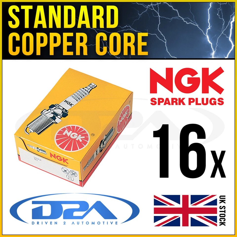 16x NGK CR9EK 4548 Standard Spark Plugs