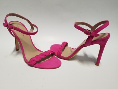 サンダル・ミュール Stuart Weitzman Pink suede Gemcut 100 sandals (SD561 NCQ) Stuart Weitzman Pink Suede Gemcut Heels In Ncq | ModeSens