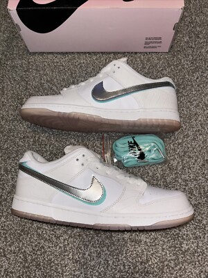Size 11.5 - Nike Diamond Supply Co. x Dunk Pro SB Low White
