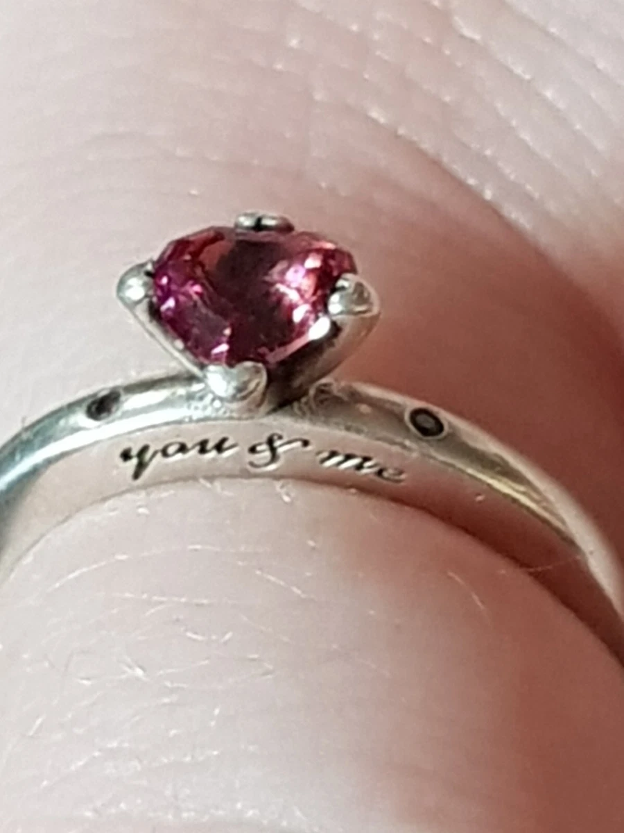 Sparkling red outlet heart ring