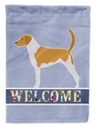 Caroline's Treasures Bb5502Gf American Foxhound Welcome Garden Flag Mailbox F.