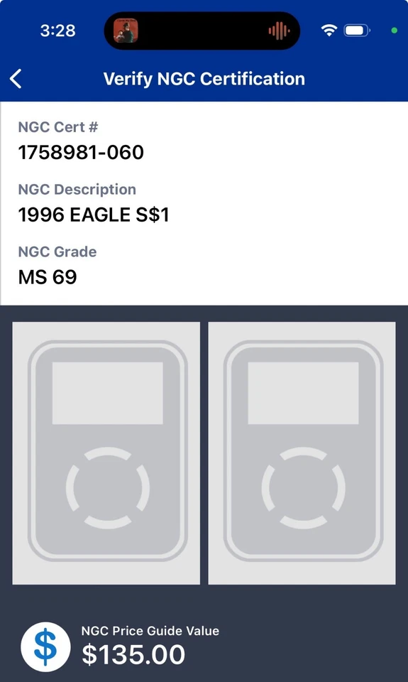 MS69 KEY DATE! 1996 American Silver Eagle SPOT FREE! LOW MINTAGE! Free SHIPPING! - Image 4 of 4