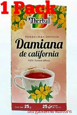 Tea Damiana California 25 bag each box Tumera Diffusa Multiple options to choose