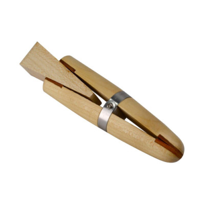 Wooden Jewelers Ring Clamp Wood Wedge Leather Jaws Hand Tool Jewelry Making Tool