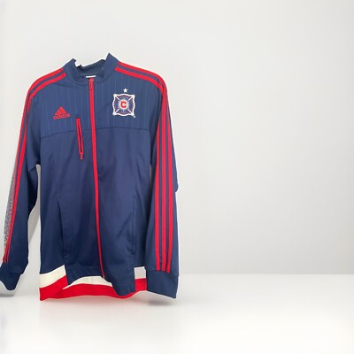 Adidas Climacool Chicago Fire Full-Zip Jacket Adult S Original Crest Tri-Color