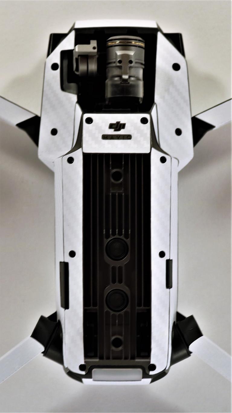 DJI MAVIC PRO PLATINUM - SKIN - CARBON WEISS - 3-5 Batterien Drohne Zubehör