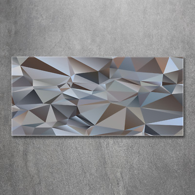 Glas-Bild Wandbilder Druck auf Glas 120x60 Deko Kunst Abstrakte Dreiecke