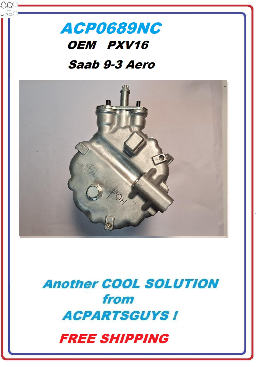 NEW OEM SANDEN AC COMPRESSOR FOR Saab 9-3 Aero PXV16 12792669 | eBay