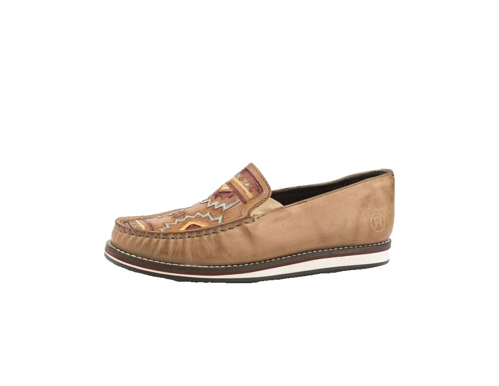 Parte superior informal de cuero para mujer Roper