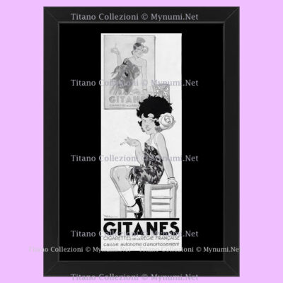 30er Jahre * Original Werbung ''Gitanes, Cigarettes de la Regie Française'' Co