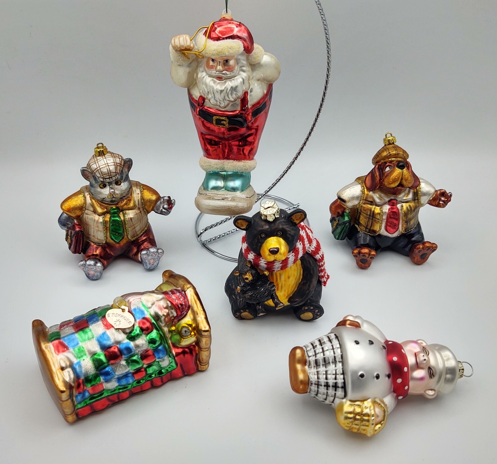 Vintage Bronner's Christmas Glass Ornaments Tree Balls Mixed Lot J ...