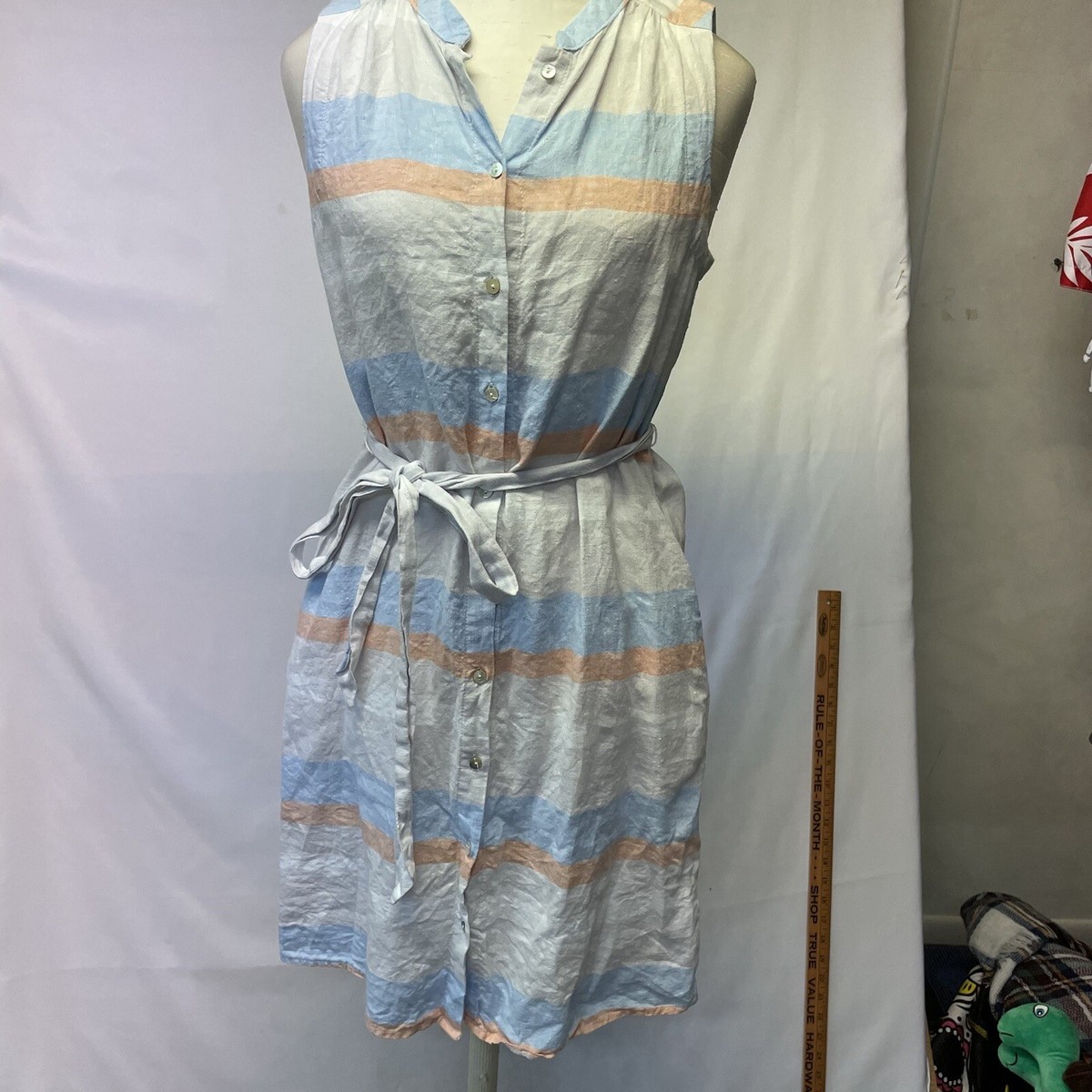Cynthia Rowley XS 100% Linen Shift Dress Midi Summer Dress With Pockets Stripe | eBay Cynthia Rowley XS 100% Linen Shift Dress Midi Summer Dress With Pockets Stripe | eBay