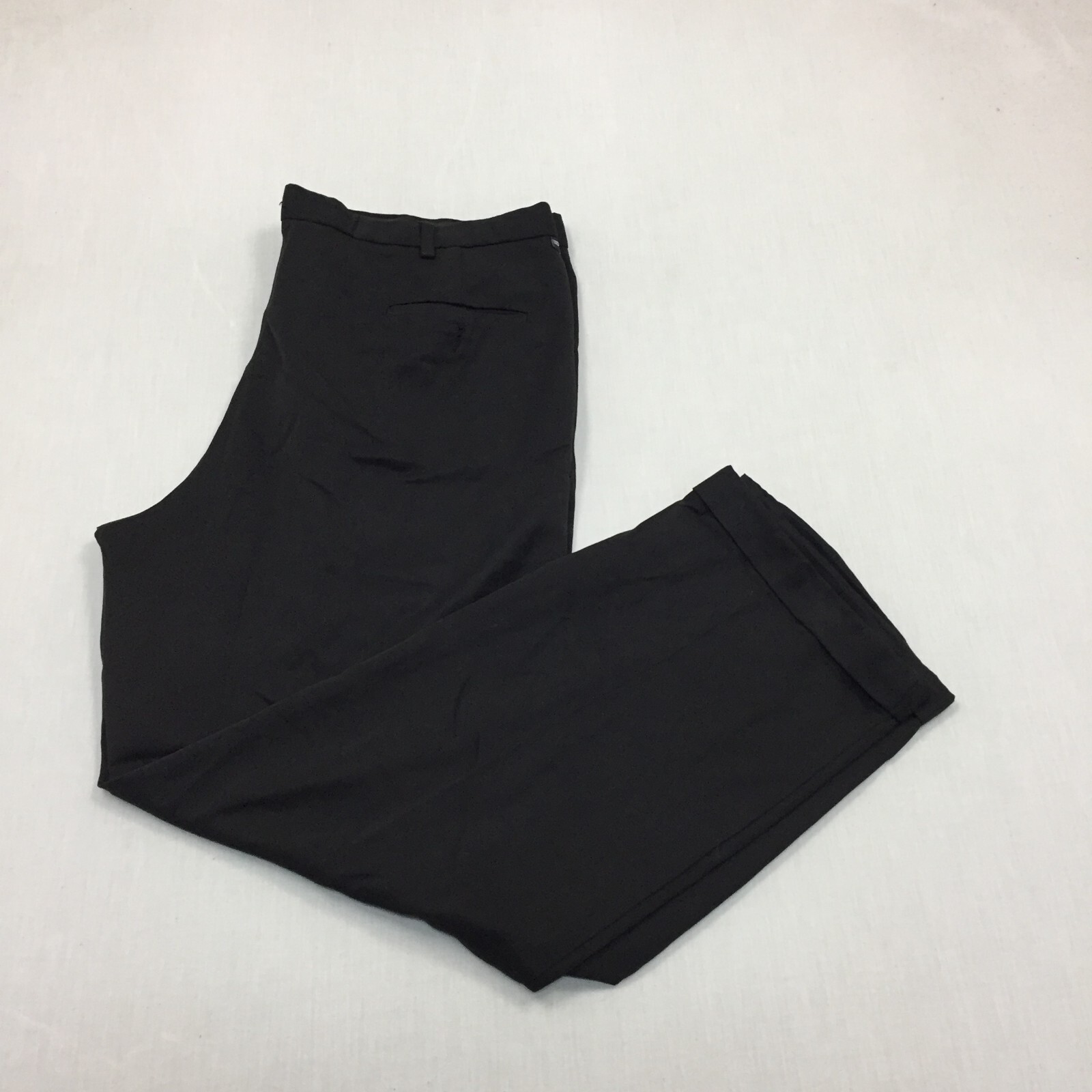 Dockers Chino Trousers Polyester Pants Straight Fit Mens Size 42W 32L Black