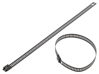 10X LC76-200 Kabelbinder L: 200mm W: 7mm säurebständiger Stahl AISI 316 RAYCHEM