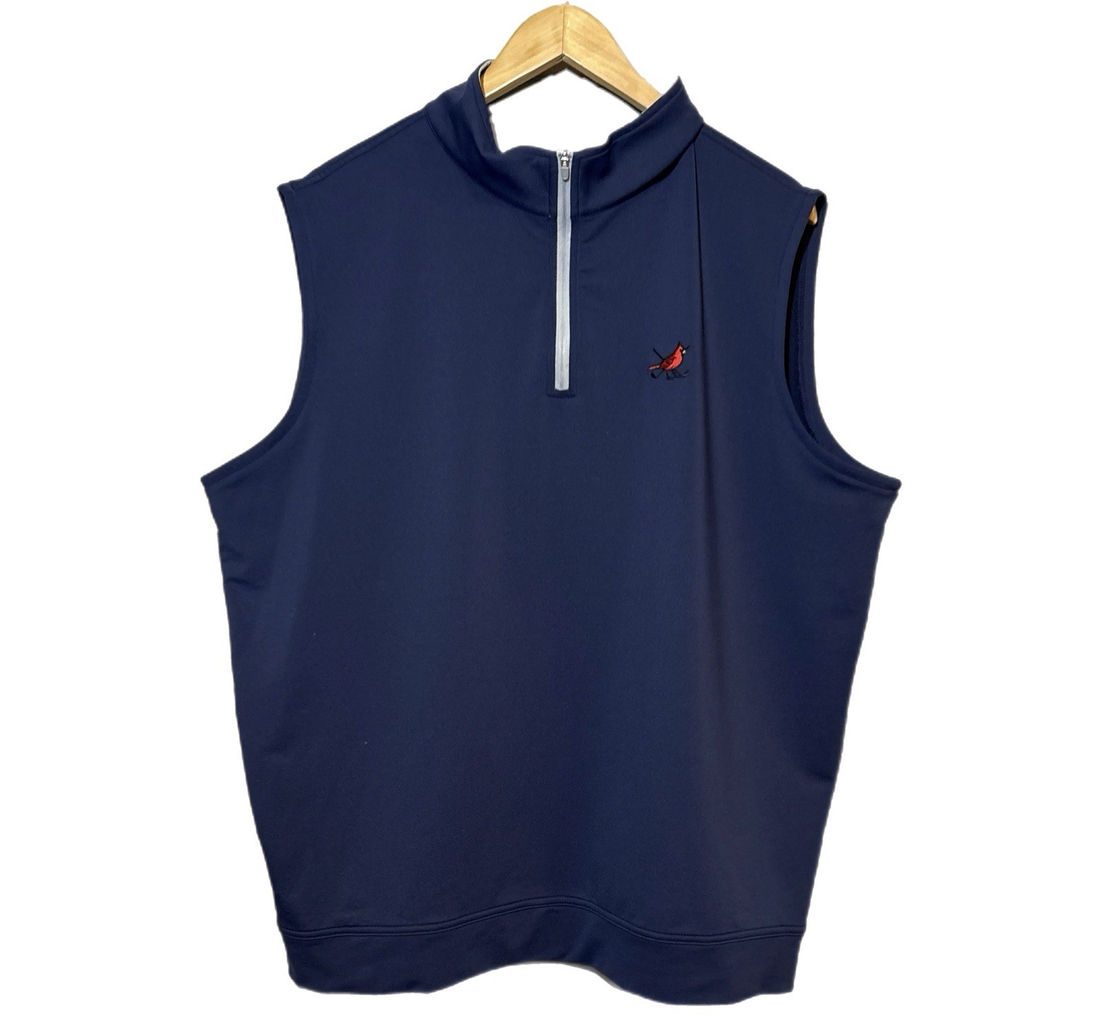 Peter Millar Pullover Mens Size XL Galway Performance Vest Quarter Zip Golf Blue