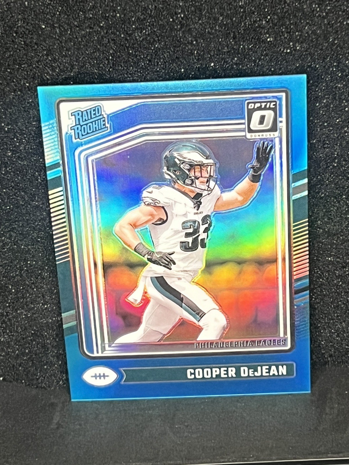 2024 Panini Donruss Optic Rated Rookie Aqua Prizm 122/299 Cooper DeJean #221