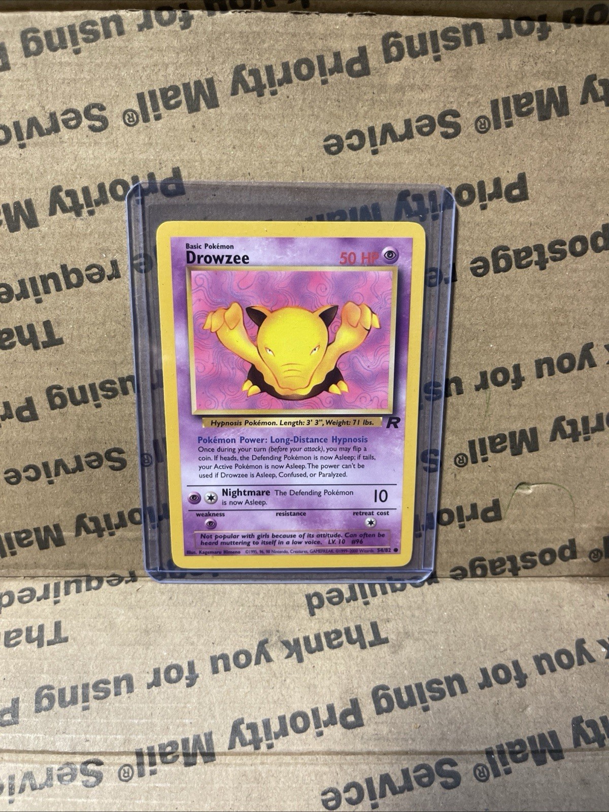 Pokemon DROWZEE - 54/82 Team Rocket - MINT Card